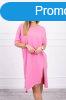 Tunika oversize ruha modell 9335 lnk rzsaszn