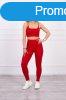 Crop-top trningruha pntokkal, modell 9355 piros