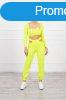 Crop-top trningruha szett kivgsokkal 9344-es modell neon 