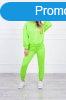 Sport trningruha kapucnival modell 9337 neon zld