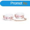  White & Pink Fairy Goat Leather Hand Cuffs 