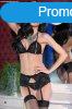  CR 4220 S Black Open Bra 3 pc Set 