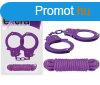  SEX EXTRA - METAL CUFFS & LOVE ROPE PURPLE 