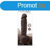  Colours - Pleasures - Vibrating - 5" Dildo - Dark Brow