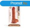  X-MEN 8.3 inch Double Layer Silicone Dildo Brown 