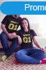 Hubby s Wifey pros pl - fekete sznben arany felirattal