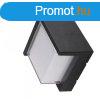 V-TAC Oldalfali LED lmpatest, 12W, 900lm, fekete, termszet