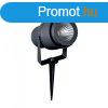 Leszrhat LED reflektorlmpa 12W - Zld fny - szrke