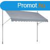 Terasz napellenz kzi tekervel 350 x 120 cm szrke