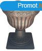 Antik virgcserp, 30x30 cm, bronz, fmes hats