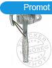 Oldalfal kapocs hajltott rugs jobb, 142mm