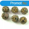 Cseh prselt mints goly - Jet Gold Matte -11mm