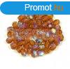 Cseh csiszolt goly gyngy - smoked topaz ab -3mm