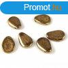 Prselt virgszirom gyngy - 11x16mm - Golden Bronze