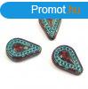 Filigree Tear prselt veggyngy - hosszban frt - Red Trav