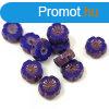 Cseh table cut gyngy - hosszban frt virg - Sapphire Bron