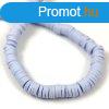 Polimer korong gyngy szlon - Light Sapphire - 6mm