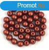 Cseh prselt goly gyngy - Matt Rust - 3mm