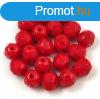 Cseh csiszolt goly gyngy - Opaque Red Pepper - 6mm