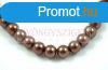 Tekla goly gyngy - Metallic Choco - 8mm (szlon - kb.105db