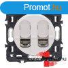 Legrand Cliane 2xRJ45 Cat. 6 STP csatlakozaljzat, fehr CF