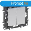 Legrand Nilo Step ketts vltkapcsol, 10AX, alumnium, IP