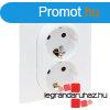 Legrand Nilo Step 2x2P+F csatlakozaljzat (rugs), biztons