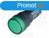 LED-es jelzlmpa, zld 24V AC/DC, d=16mm