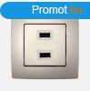 Elmark City dupla USB tltaljzat Pezsg