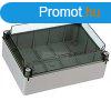 Ktdoboz 380x300x130 IP65 tltsztetvel, sima oldalfallal