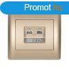 Rhyme telefon aljzat RJ11 szmtgp aljzat RJ45 Pezsg met