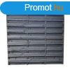 Antracit lamells kertselem 8 mm lamellval 180x180 cm