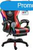 Likeregal 920 LED gamer szk lbtartval piros masszzs funk