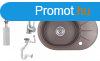 Laneo Zia 665-43BR Grnit Mosogat + Csap + Szifon + Adagol