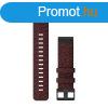 raszj Garmin 22 mm piros nylon, fekete csat (QuickFit) Fen