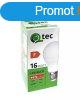 Qtec LED E27 16W A60 4200K (semleges fehr) 1472lm