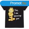Unisex rvid ujj pl Garfield Ignoring You Fekete MOST 314