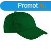 Valento TORONTO, 6 paneles pamut baseballsapka, Bottle Green