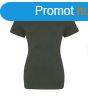 JT100F rvid ujj Ni kereknyak pl Just Ts, Combat Green-