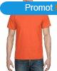 Rvid ujj kereknyak unisex pl, Gildan GI8000, Orange-M