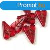 Heart Leaf gyngy - hosszban frt cseh prselt gyngy - Sia