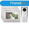 EL-A17 SMART TRIPLE CAMERA DOORBELL + 3 MONITORS