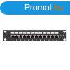 Lanberg PPF5-9012-B 10" 1U 12port Cat.5e FTP rnykolt 