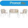Asztal szett 3 fotellel Home ESPRIT Fehr Acl 123 x 66 x 72