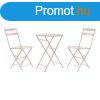 Asztal Kszlet 2 Szkkel DKD Home Decor MB-177410 Rzsaszn 