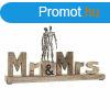 Dekoratv Figura DKD Home Decor Mr & Mrs Ezst szn Alu