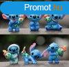 6 db-os Stitch mini mesefigura szett