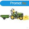 Bruder U62104 John Deere fnyr traktor, ptkocsival s ker