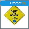Baby on Board matrica 12x12cm SLH9057