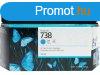 HP 498N5A (738) Cyan tintapatron